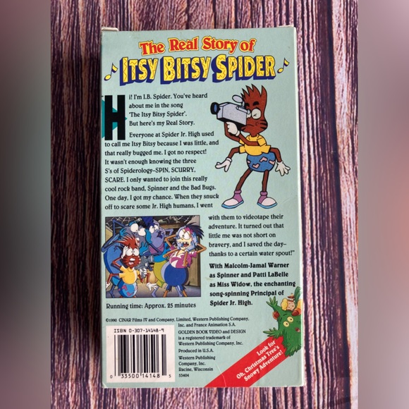 The Real Story of Itsy Bitsy Spider (VHS 1990) Patti LaBelle, High-Jinx - Picture 3 of 8